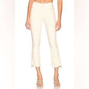 MOTHER The Insider Crop Step Fray‎ in You Chalk Ivory size 31 NWT